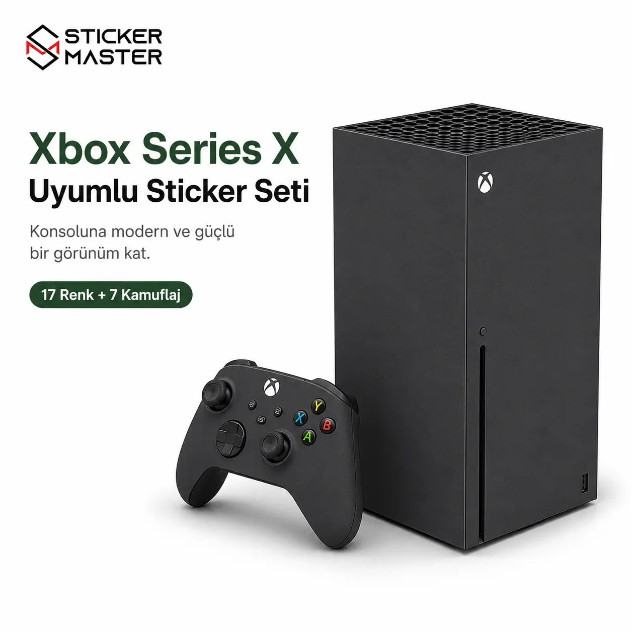 Xbox Series X Console Uyumlu Konsol Sticker Seti modern