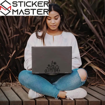 Wildflowers Boho Fun Reflective Car Vinyl Sticker, Plant Lover Gift Idea, Bumper Sticker, Car Sticker, Decorative Car Window Decal 15.24 cm Sticker Master