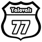 Sticker Master Yalovalı 77 Motor, Kask, Laptop, Araba, Oto Araç İçin Dayanıklı Etiket Decal 12 Cm