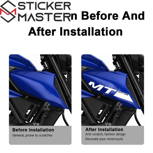 Yamaha MT-03 Sticker Hava Girişi Logo Seti | Sticker Master - Sticker Master