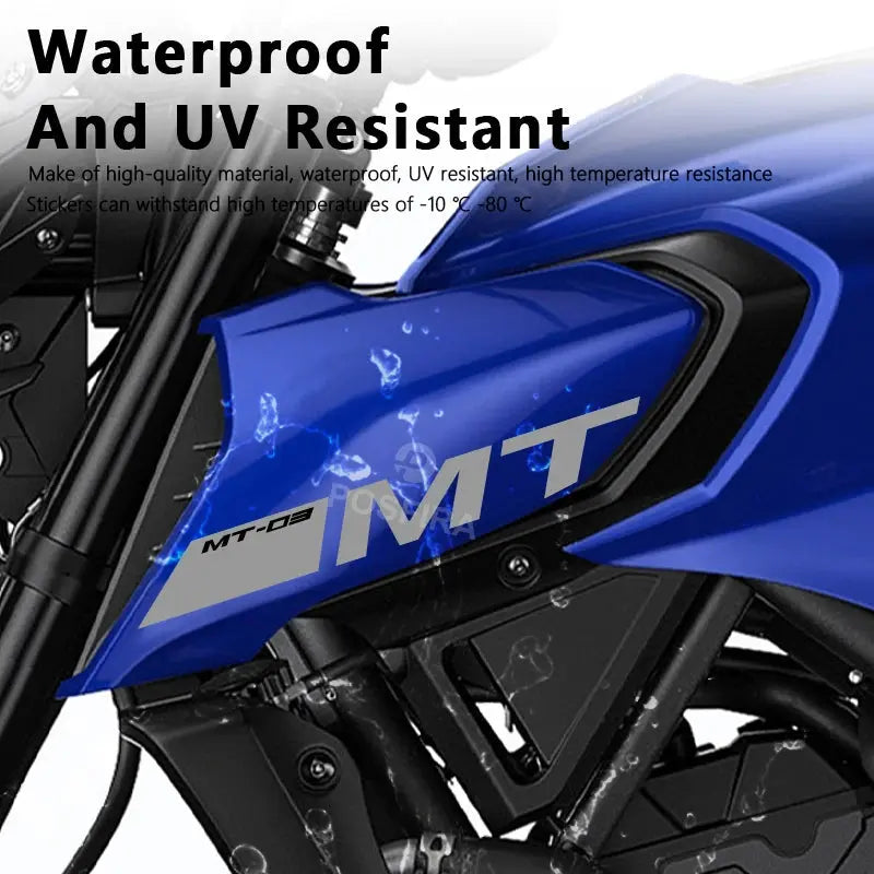 Yamaha MT-03 Sticker Hava Girişi Logo Seti | Sticker Master - Sticker Master