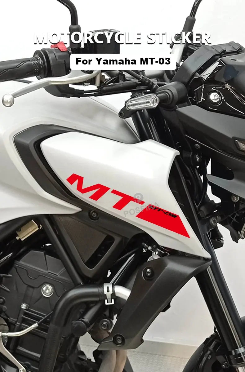 Yamaha MT-03 Sticker Hava Girişi Logo Seti | Sticker Master - Sticker Master