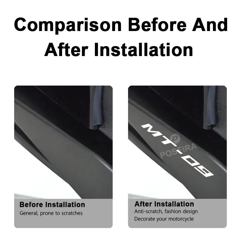 Yamaha MT-09 Sticker | 2014-2025 Tüm Kasalar İçin Jant ve Grenaj Yazısı (Çift) Sticker Master