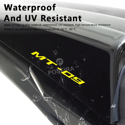 Yamaha MT-09 Sticker | 2014-2025 Tüm Kasalar İçin Jant ve Grenaj Yazısı (Çift) Sticker Master