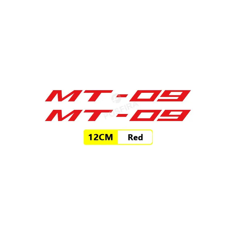 Yamaha MT-09 Sticker | 2014-2025 Tüm Kasalar İçin Jant ve Grenaj Yazısı (Çift) Sticker Master