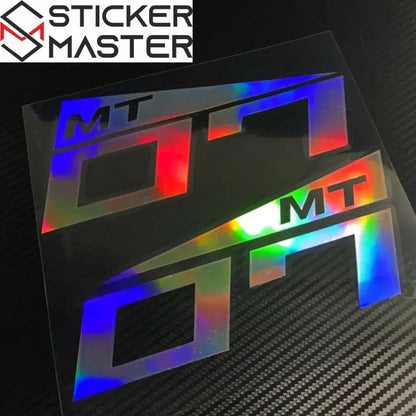5mt Sticker Yamaha MT Sticker - MT-25 ve MT-07 Uyumlu Suya Dayanıklı Logo Etiket ...