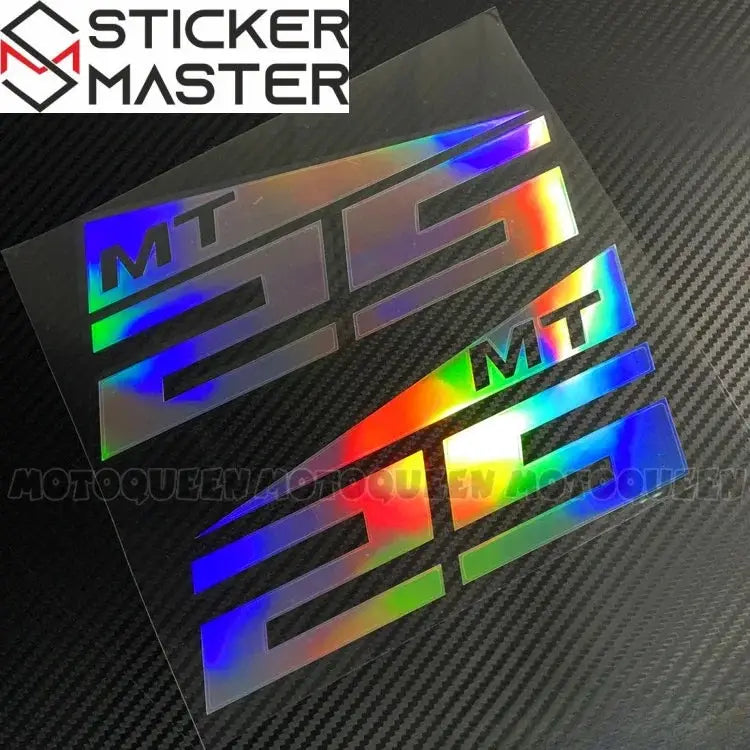 5mt Sticker Yamaha MT Sticker - MT-25 ve MT-07 Uyumlu Suya Dayanıklı Logo Etiket ...