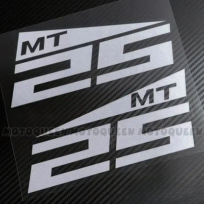 Yamaha MT Sticker Seti | MT-07, MT-09, MT-25 ve MT-03 İçin Depo Logosu (Çift) Sticker Master