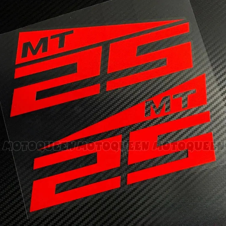 Yamaha MT Sticker Seti | MT-07, MT-09, MT-25 ve MT-03 İçin Depo Logosu (Çift) Sticker Master