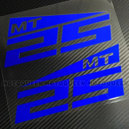 Yamaha MT Sticker Seti | MT-07, MT-09, MT-25 ve MT-03 İçin Depo Logosu (Çift) Sticker Master