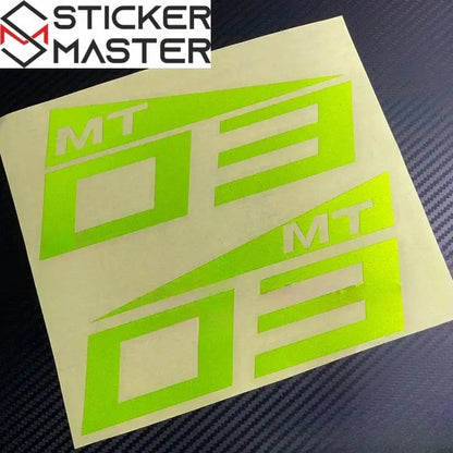 5mt Sticker Yamaha MT Sticker - MT-25 ve MT-07 Uyumlu Suya Dayanıklı Logo Etiket ...