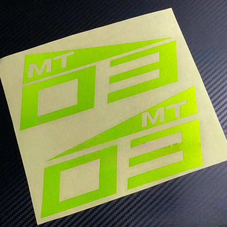 Yamaha MT Sticker Seti | MT-07, MT-09, MT-25 ve MT-03 İçin Depo Logosu (Çift) Sticker Master