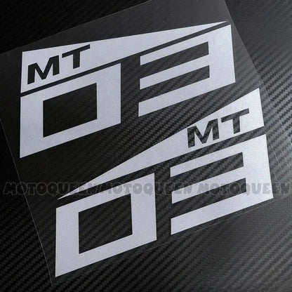 Yamaha MT Sticker Seti | MT-07, MT-09, MT-25 ve MT-03 İçin Depo Logosu (Çift) Sticker Master