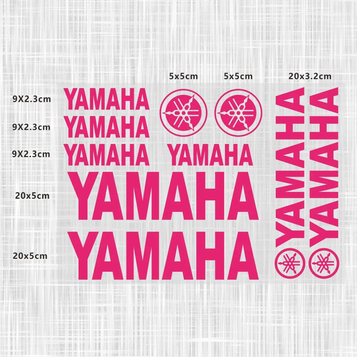 Sticker Master Yamaha Motosiklet ve Kask için Komple Vinil Sticker Seti - Sticker Master