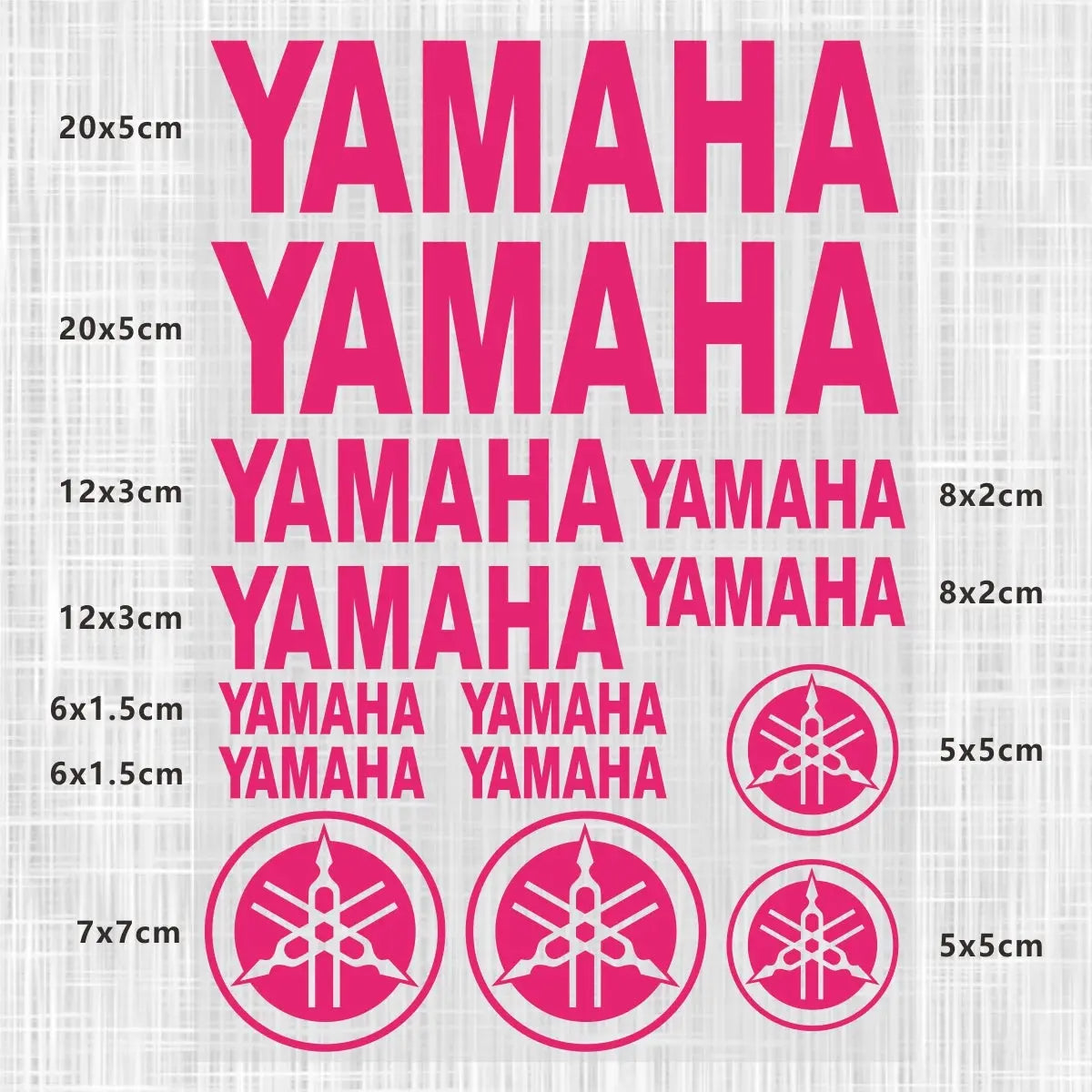 Sticker Master Yamaha Motosiklet ve Kask için Komple Vinil Sticker Seti - Sticker Master