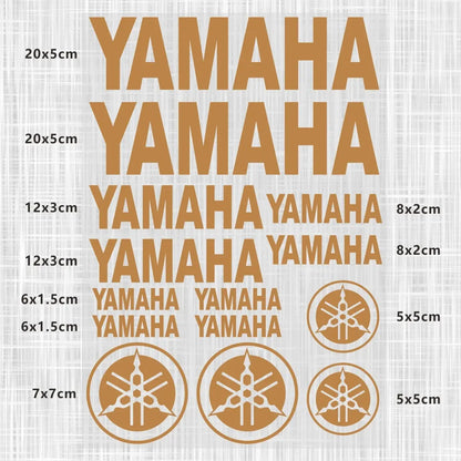 Sticker Master Yamaha Motosiklet ve Kask için Komple Vinil Sticker Seti - Sticker Master