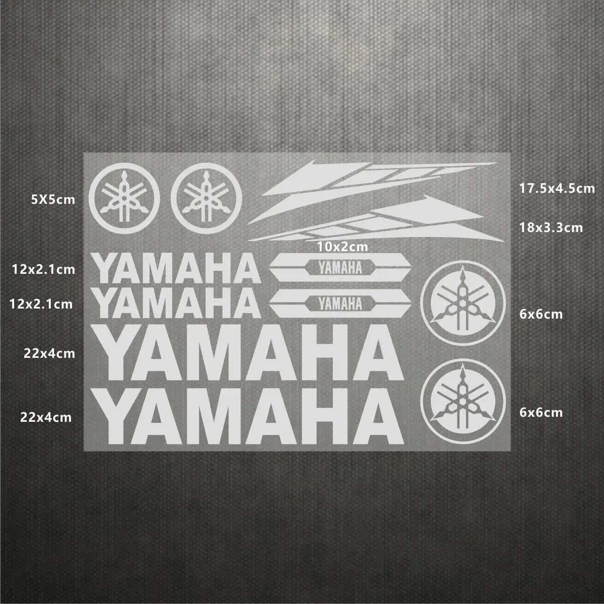 Sticker Master Yamaha Motosiklet ve Kask için Komple Vinil Sticker Seti - Sticker Master