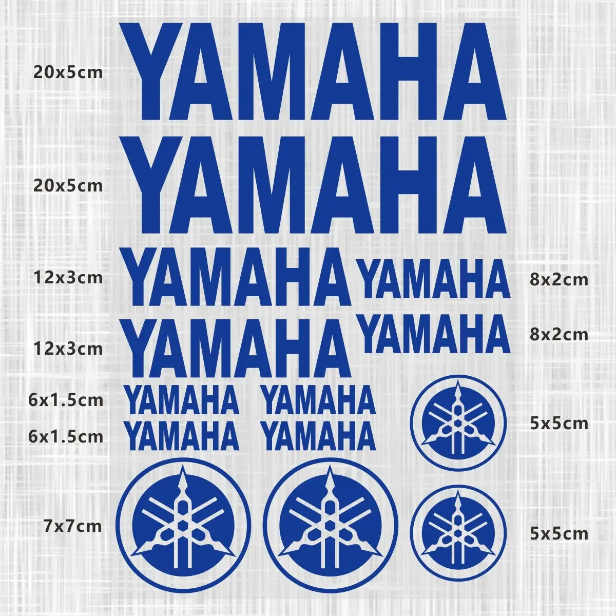 Sticker Master Yamaha Motosiklet ve Kask için Komple Vinil Sticker Seti - Sticker Master