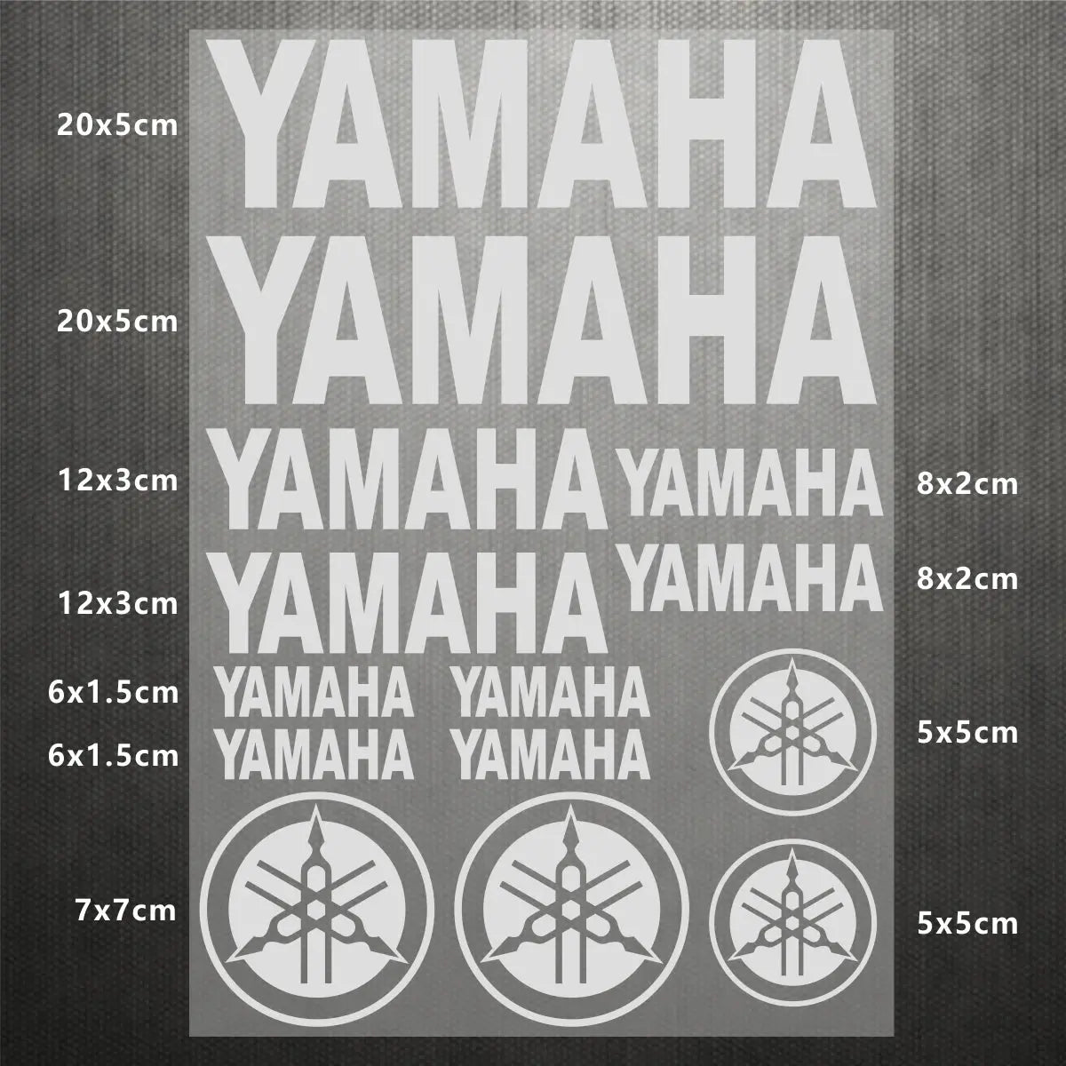 Sticker Master Yamaha Motosiklet ve Kask için Komple Vinil Sticker Seti - Sticker Master