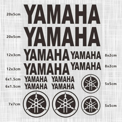 Sticker Master Yamaha Motosiklet ve Kask için Komple Vinil Sticker Seti - Sticker Master