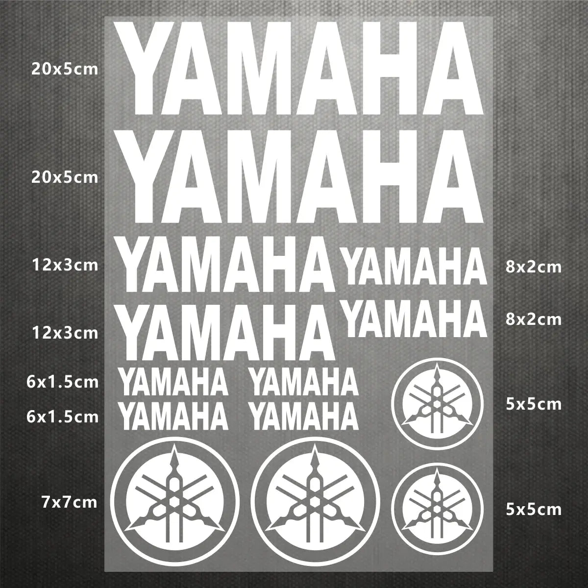 Sticker Master Yamaha Motosiklet ve Kask için Komple Vinil Sticker Seti - Sticker Master