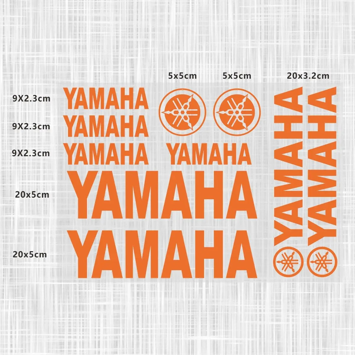 Sticker Master Yamaha Motosiklet ve Kask için Komple Vinil Sticker Seti - Sticker Master