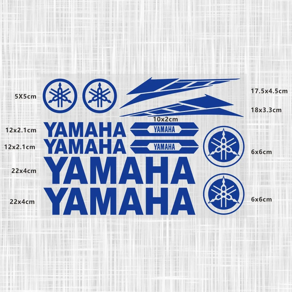 Sticker Master Yamaha Motosiklet ve Kask için Komple Vinil Sticker Seti - Sticker Master