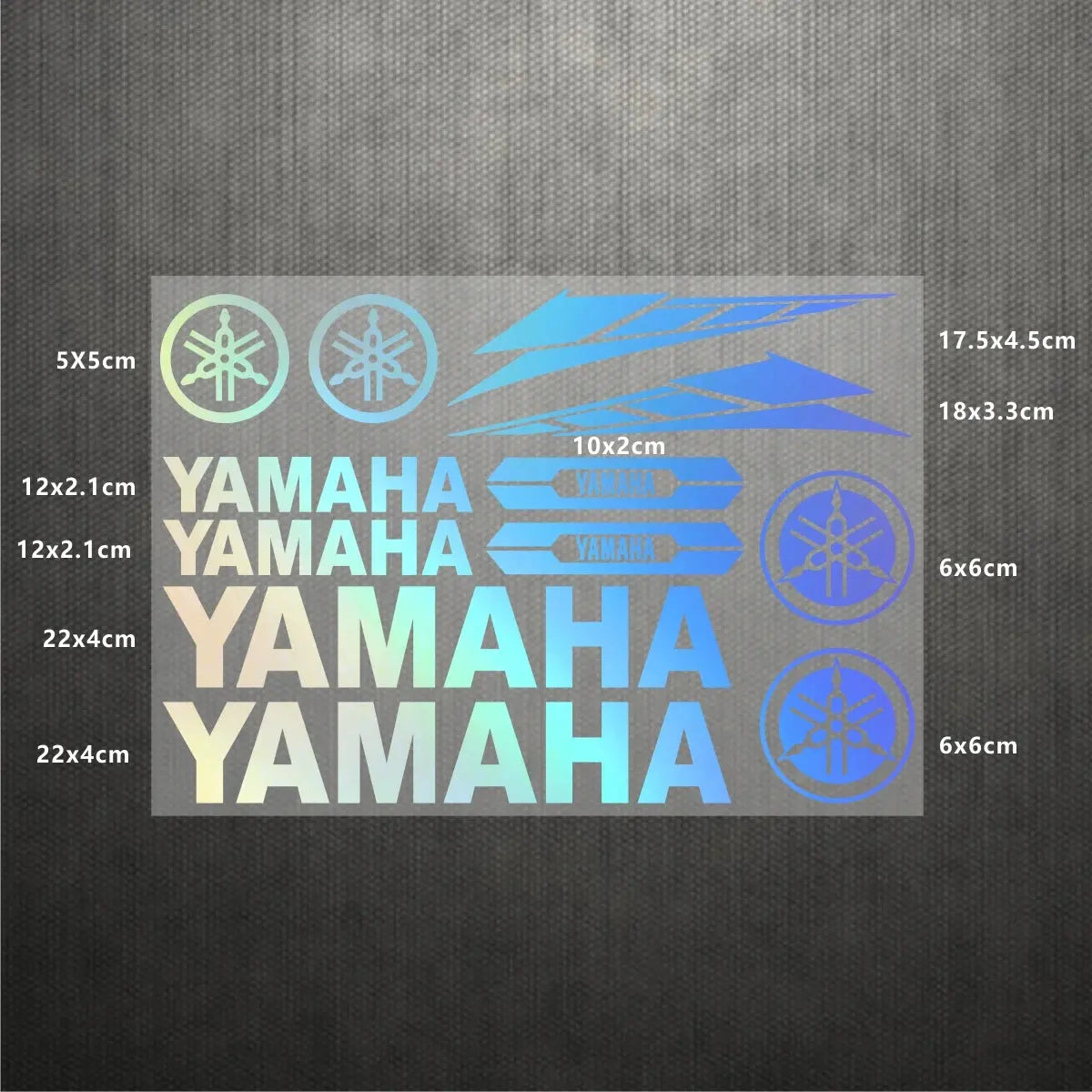 Sticker Master Yamaha Motosiklet ve Kask için Komple Vinil Sticker Seti - Sticker Master