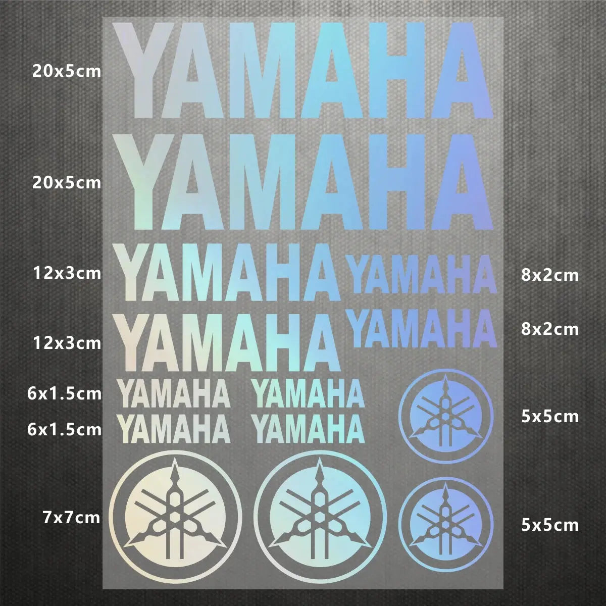 Sticker Master Yamaha Motosiklet ve Kask için Komple Vinil Sticker Seti - Sticker Master