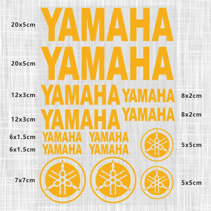 Sticker Master Yamaha Motosiklet ve Kask için Komple Vinil Sticker Seti - Sticker Master