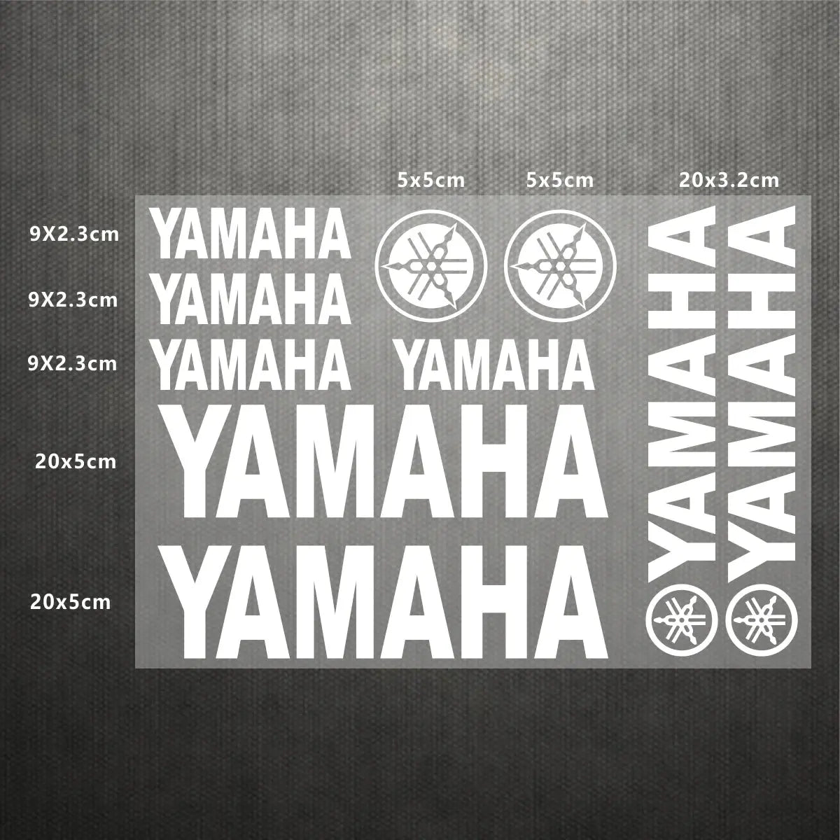 Sticker Master Yamaha Motosiklet ve Kask için Komple Vinil Sticker Seti - Sticker Master