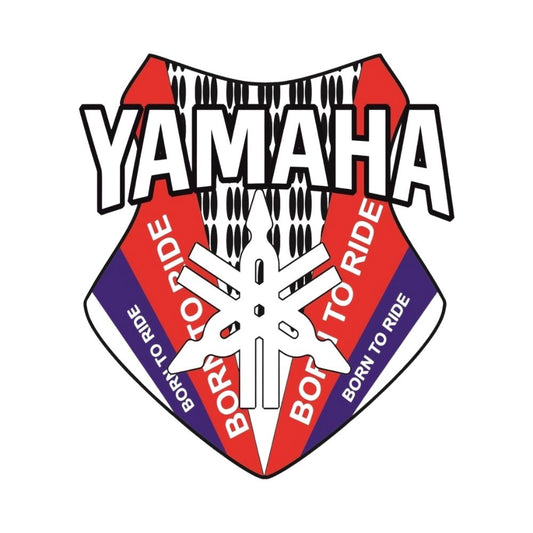 Sticker Master Yamaha Born To Ride Sticker Motor Çıkartma Etiket - 15 Cm