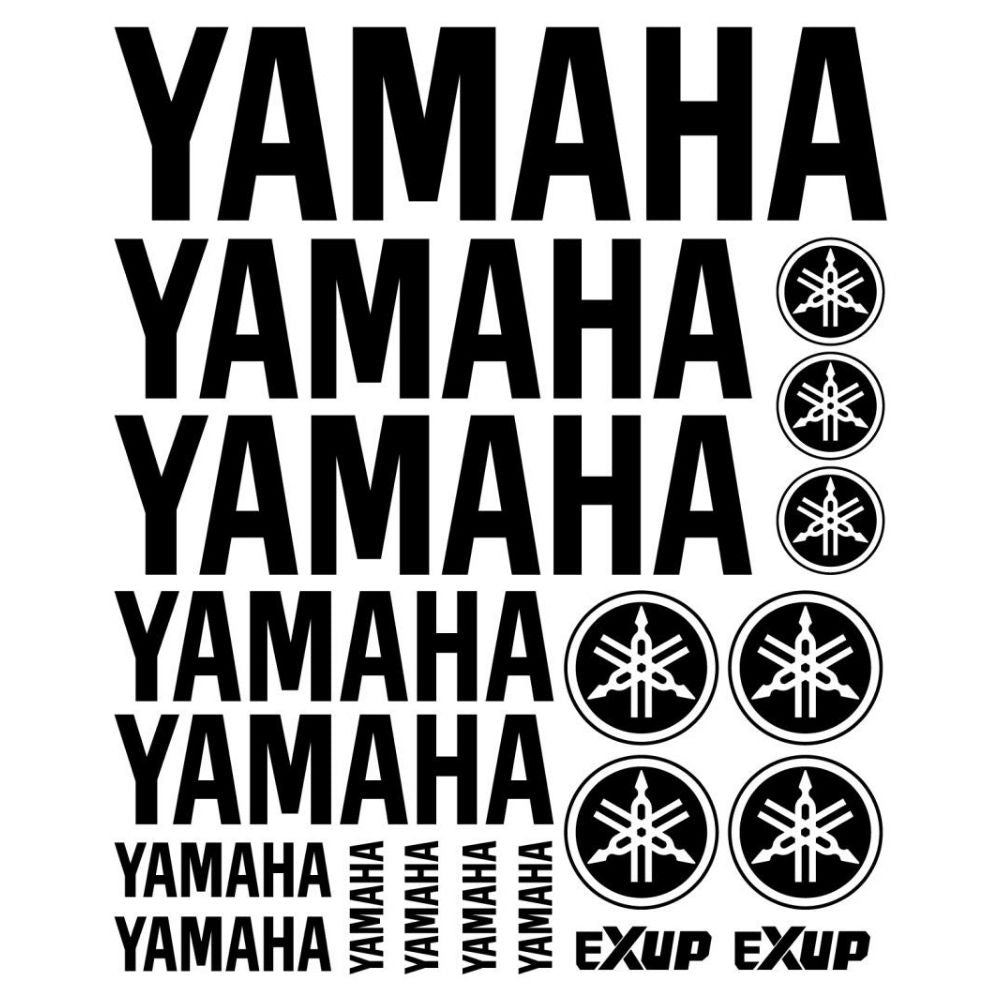 Sticker Master Yamaha Logo Exup Sticker Set Motor Çıkartma Etiket