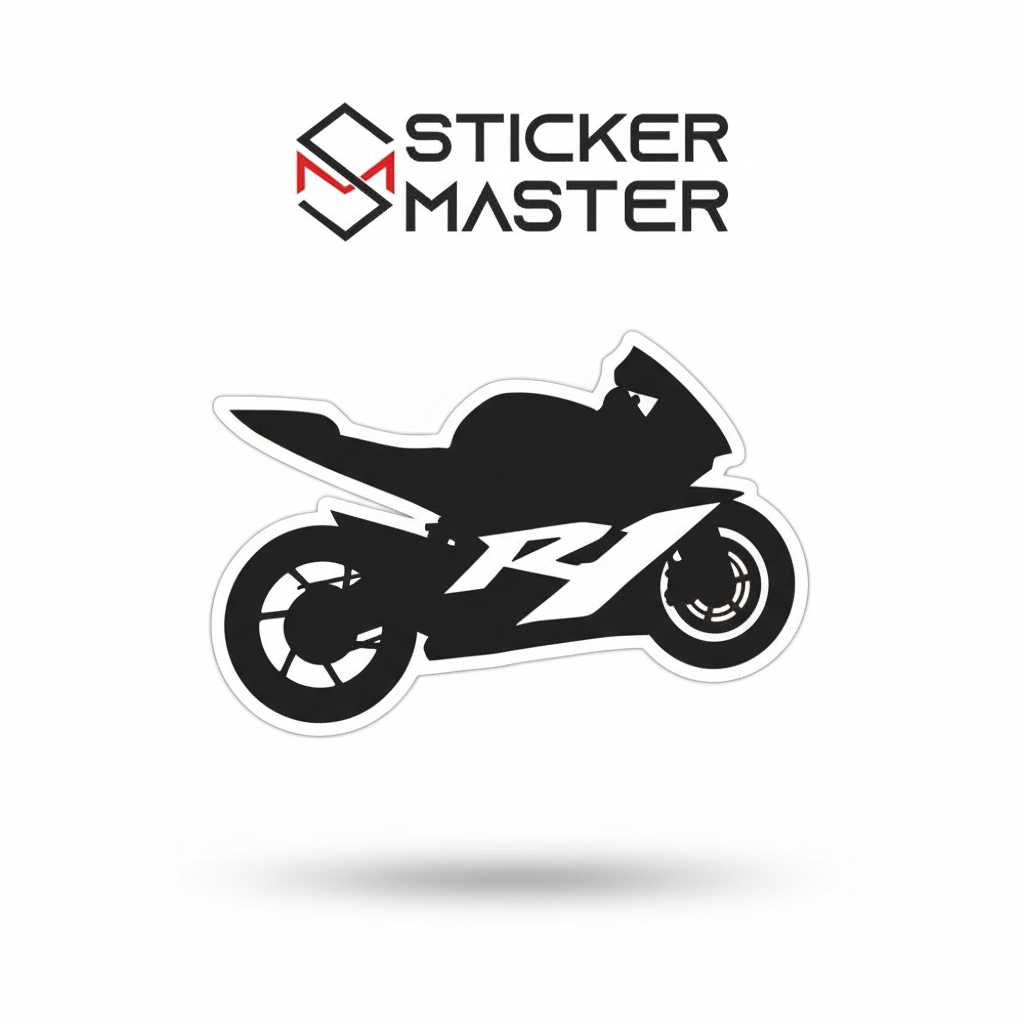 Sticker Master Yamaha R1 Sticker Motor Çıkartma Etiket 15 Cm