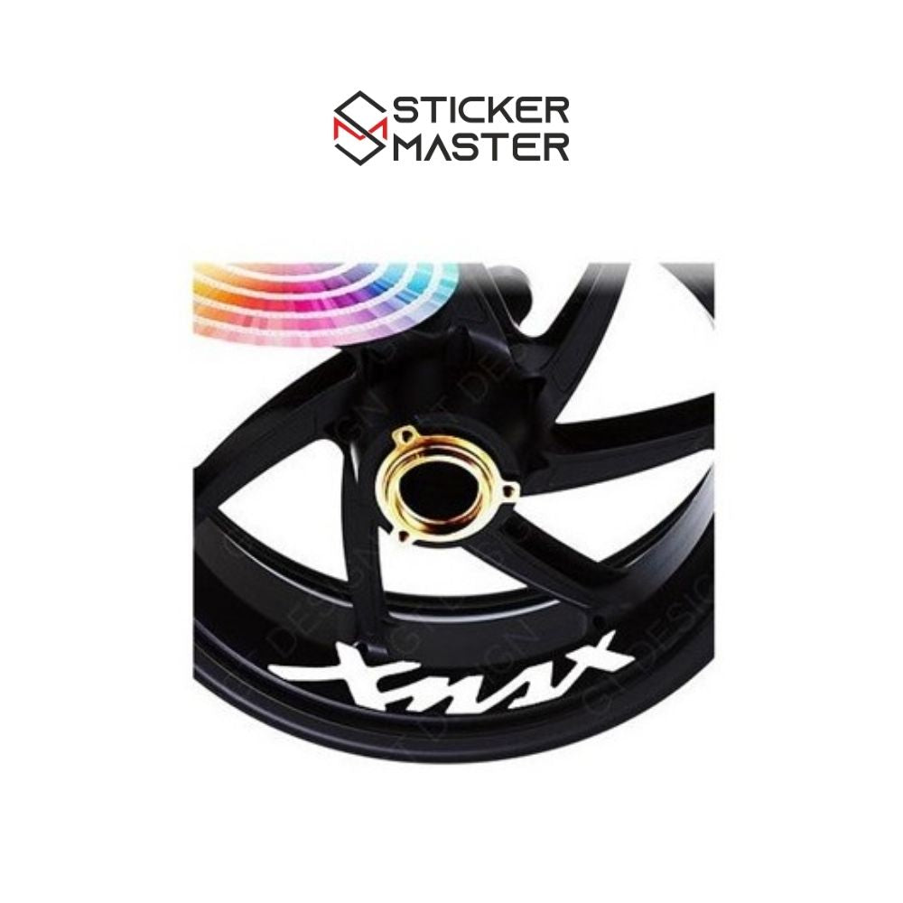 Sticker Master Yamaha Xmax Jant İçi Sticker Set Motor Çıkartma Etiket 4 Adet