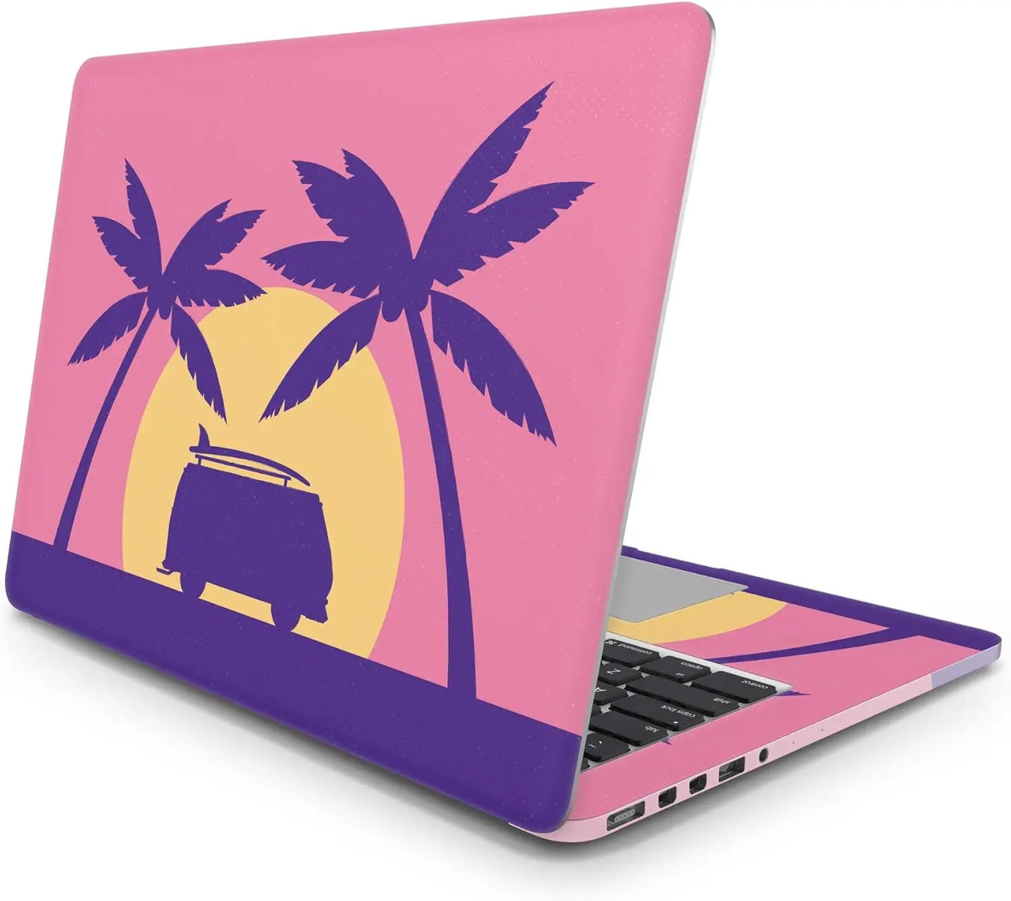 Sticker Master Palm Trees And Caravan Evrensel Sticker Dizüstü Bilgisayar Vinil Sticker Decal 12" 13" 13.3" 14" 15" 15.4" 15.6 inç Dizüstü Bilgisayar Çıkartma Koruyucu Macbook Asus Acer Hp Lenovo Huawei Dell İçin - Sticker Master
