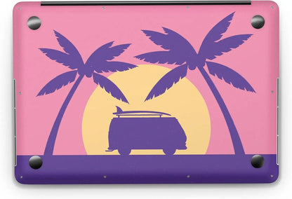Sticker Master Palm Trees And Caravan Evrensel Sticker Dizüstü Bilgisayar Vinil Sticker Decal 12" 13" 13.3" 14" 15" 15.4" 15.6 inç Dizüstü Bilgisayar Çıkartma Koruyucu Macbook Asus Acer Hp Lenovo Huawei Dell İçin - Sticker Master