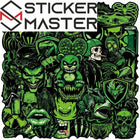 Yeşil Sticker Paketi (50 Adet) | Canavar & Graffiti | Sticker Master