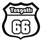 Sticker Master Yozgatlı 66 Sticker – 12 cm Plaka Tasarımlı Yerel Etiket