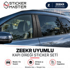 Zeekr Uyumlu Kapı Direği Sticker Seti