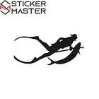 Zıpkıncı Sticker 15 Cm | Su Altı Avcılığı Temalı Etiket | Sticker Master