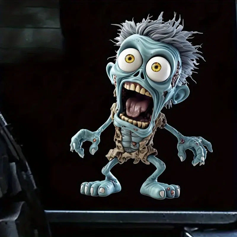 Su geçirmez zombi vinil çıkartması detay görünümü