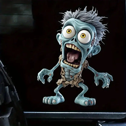 Su geçirmez zombi vinil çıkartması detay görünümü