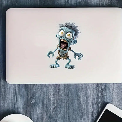 Laptop ve valiz için zombi sticker kullanımı