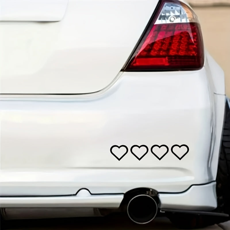 Renkli Kalp Şeridi Araba Stickerı | Sticker Master