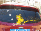 Sticker Master Kedi Silecek Sticker Motor, Kask, Laptop, Araba, Oto Araç İçin Dayanıklı Etiket Decal