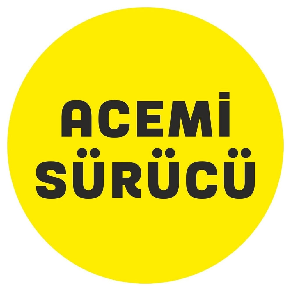 Sticker Master Acemi Sürücü Motorsiklet,Kask,Laptop,Motor Ve Oto Araç Sticker 15x15 Cm