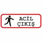 Sticker Master Acil Çıkış Sticker – 15 cm | Güvenlik Küçük Detaylarda Gizli!