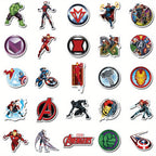 Sticker Master Marvel & Avengers Süper Kahraman Sticker Seti (50 Adet) | Su Geçirmez Çıkartmalar