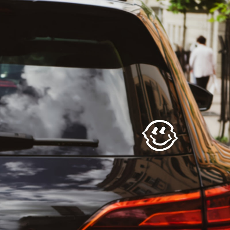 Eriyen Gülen Yüz Sticker Araba Çıkartması - Sticker Master